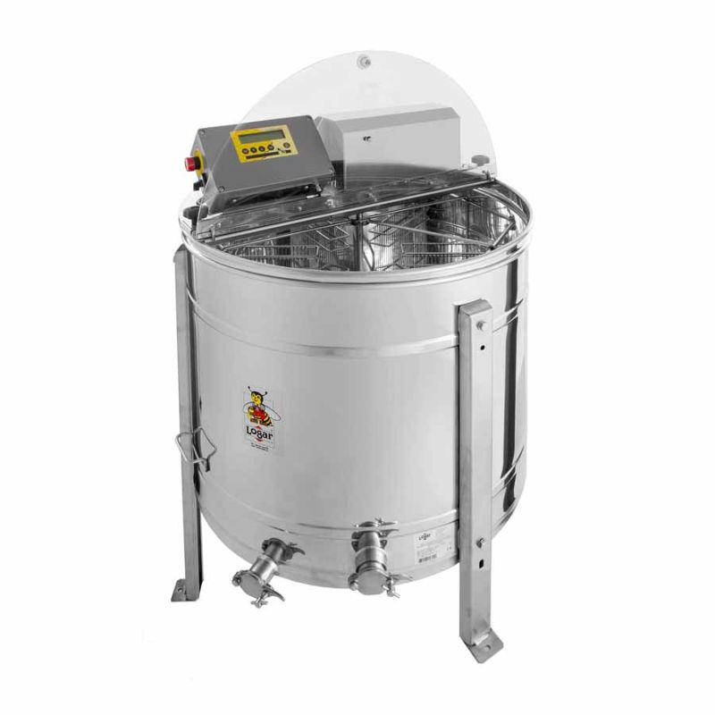 Logar 4‑raams zelfwendende slinger vat 76 cm, motor 180 W, vollelektronisch, ramen 31 x 48 cm DADANT