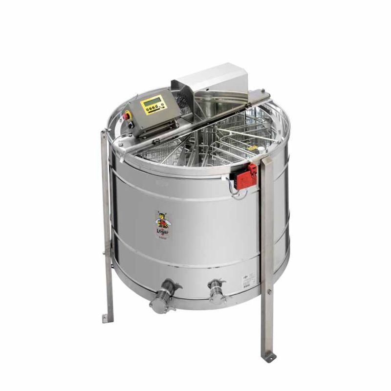 Logar 12-raats zelfkerende honingcentrifuge DT, ketel Ø 95 cm, 27,5×48 cm, vollelektronisch, motor 550 W