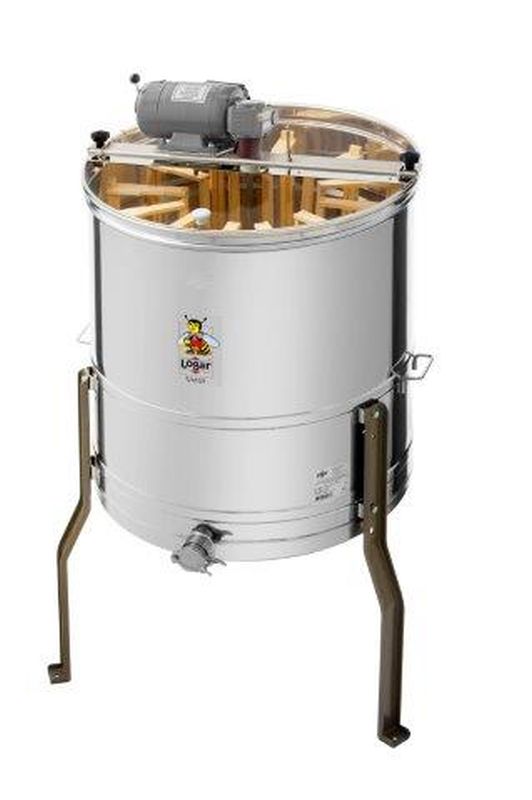 Logar 12-ramen radiale honingcentrifuge, kuip Ø 63 cm, motor 110 W, ramen 22,2 x 48 cm voor Zander en DNM/EHM-ramen