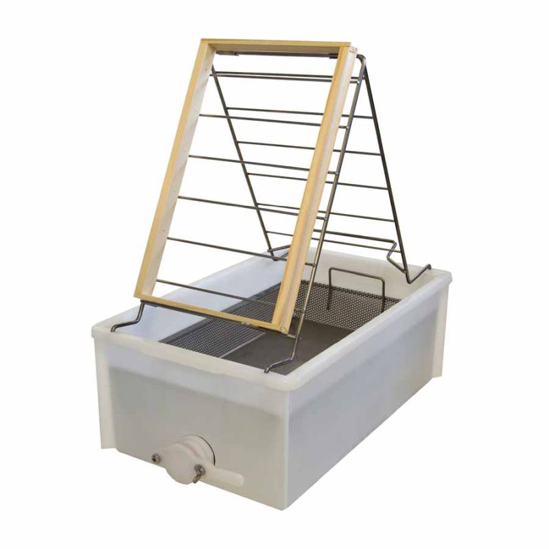 Ontzegelbak PVC met zeefbodem, tafelmodel