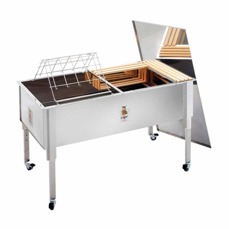 Logar ontzegelbak met deksel van roestvrij staal