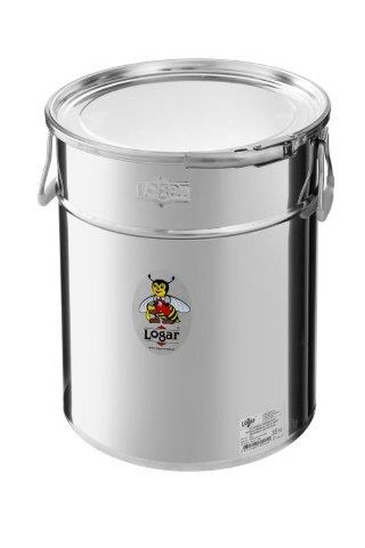 Logar conische opslagcontainer 35 kg met klemring en siliconenpakking