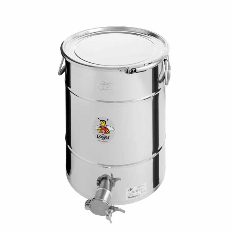 Logar Afvulvat 50 kg met spanring en siliconenpakking