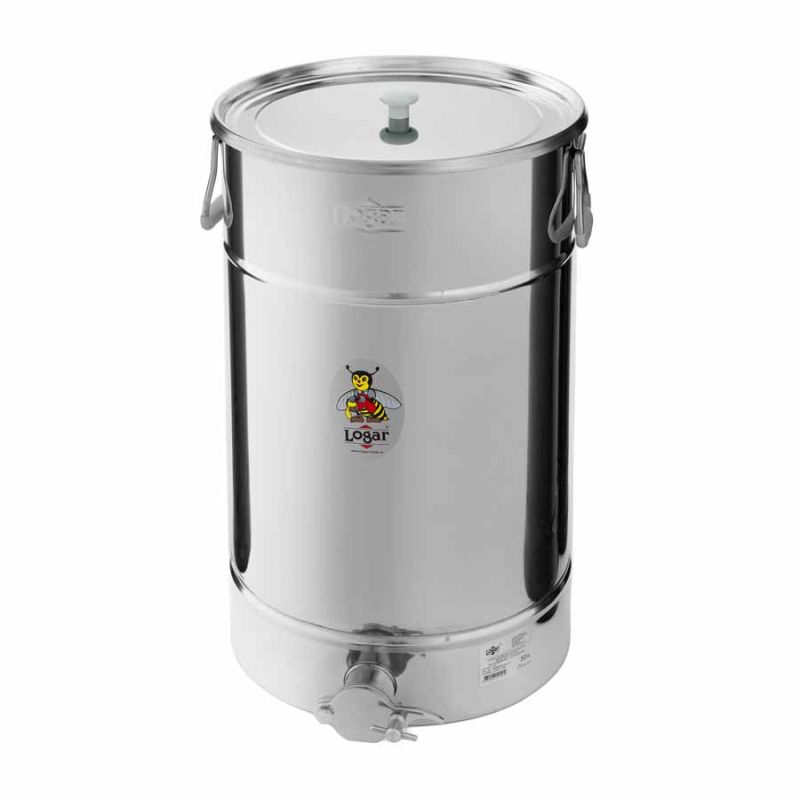 Logar afvulcontainer 50 kg met schuine bodem en opzetdeksel